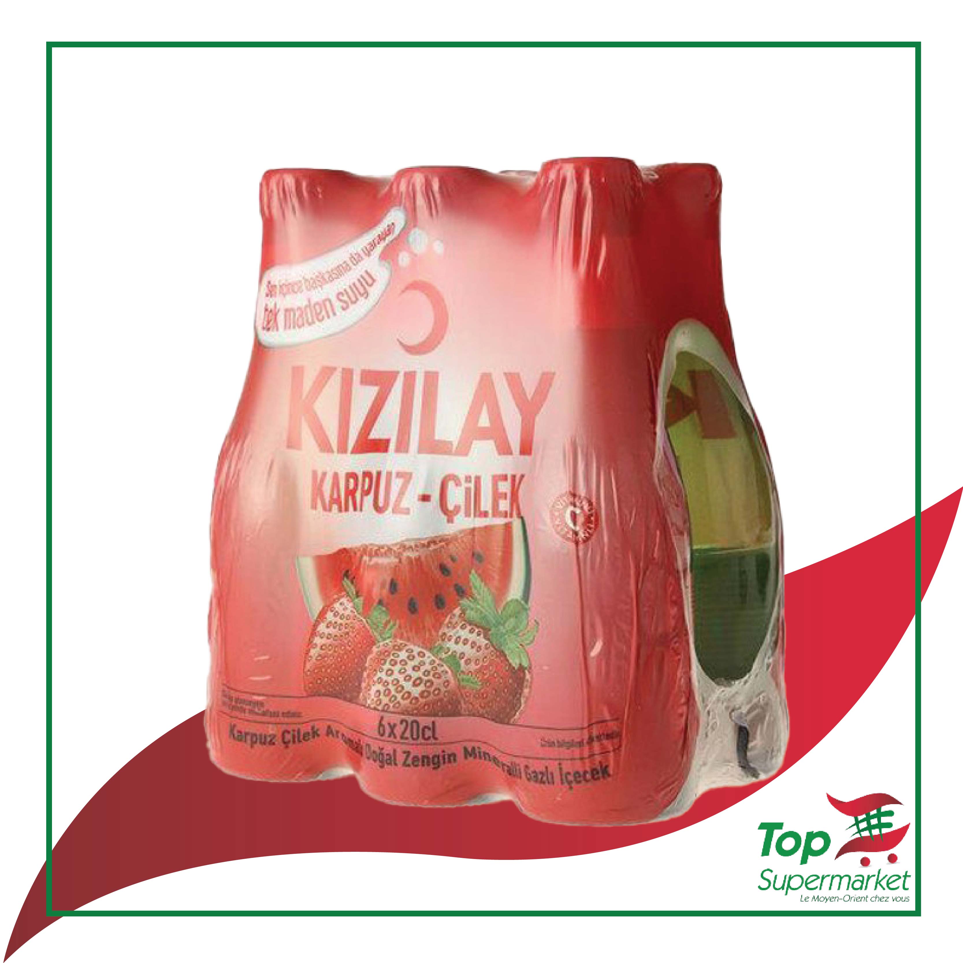 Kizilay pastèque&fraise 20X6